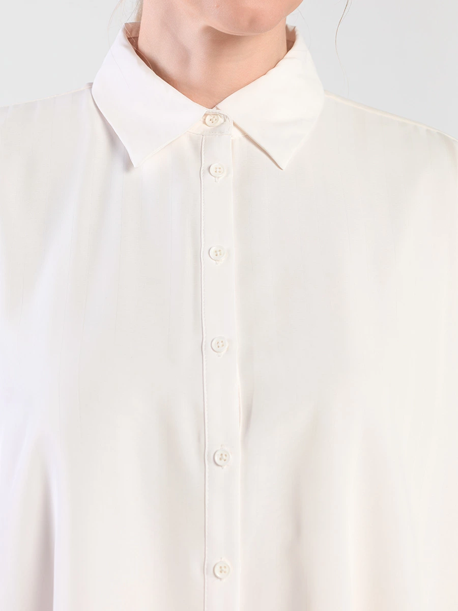 Блуза оверсайз с удлиненной спинкой